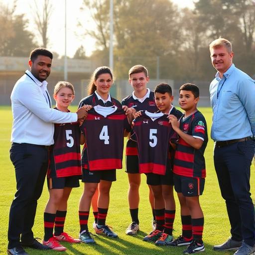 Team jerseys handover to Clonmel RFC U14